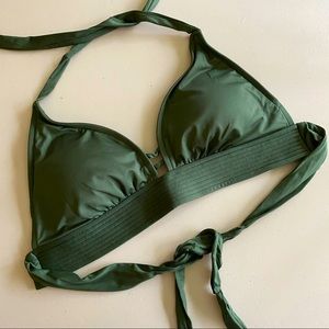 olive green bikini top